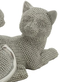 Decorațiune Gatto Sparky con Cucciolo, 19X9X13 cm, Mauro Ferretti