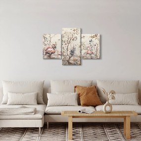 Tablou - Desen de flamingo (90x60 cm)
