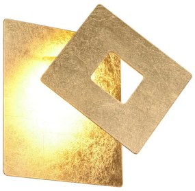 Aplică de perete aurie LED Leano – Trio