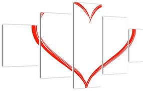 Tablou cu inima (125x70 cm), în 40 de alte dimensiuni noi