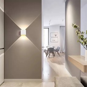 Aplică LED de exterior 2xLED/3W/230V IP54 albă