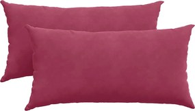 vidaXL Perne pentru canapea 2 pcs Roșu Vin 80 x 40 cm