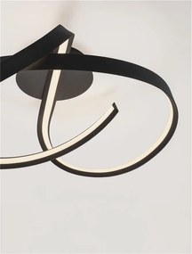 Lustra aplicata LED CCT OLIA aluminiu negru