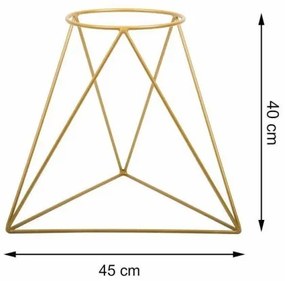 Suport de ghiveci TRIANGL 40x45 cm auriu