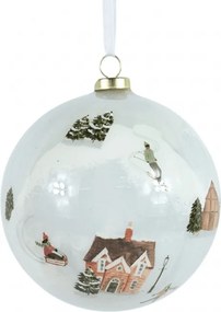 Decoratiune de Craciun WINTERLY 8 cm, alba