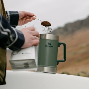 Stanley Cană Stay Hot French Press 1,4 l Hammertone Green
