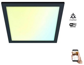WiZ - Plafonieră LED SUPERSLIM dimabilă 12W 230V negru Wi-Fi