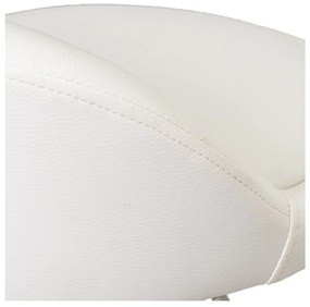 Scaune de bar albe cu înălțime ajustabilă 2 buc. din imitație de piele (înălțime șezut 72 cm) – Casa Selección