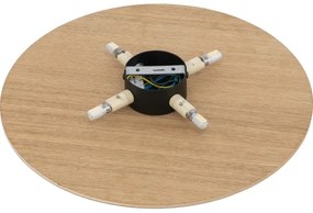 Aplică LUNA 4xG9/8W/230V d. 40 cm maro