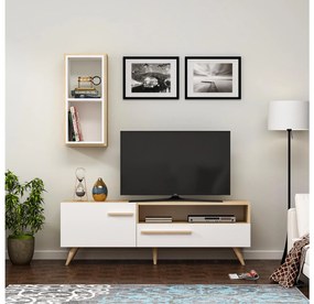 Mobilier living Sepada 2 (stejar zafir + alb) . 1095594