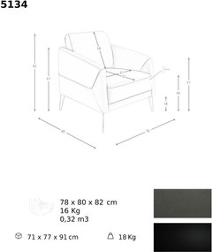 Fotoliu elegant design italian Ardath