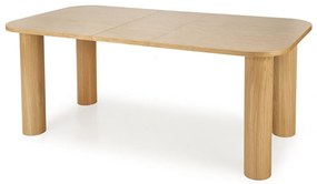 Set masa extensibila Elefante L160-240 cm + 6 scaune K504 catifea bej/natur