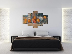 Tablou - Paul Cézanne, Still Life with Milk Jug and Fruit, reproducere (150x105 cm)