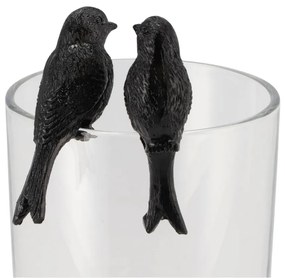 Decoratiune pentru ghiveci COLIBRI negru