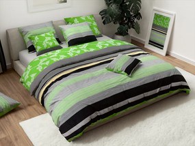 Lenjerie de pat din bumbac Renforce IMANI verde Dimensiune lenjerie de pat: 2 buc 80 x 80 cm | 200 x 200 cm