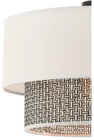 Pendul cu cablu ECHO 1xE27/60W/230V crem/gri