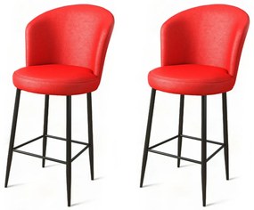 Set de scaune de bar Uras Red, 2 buc., 2 buc.