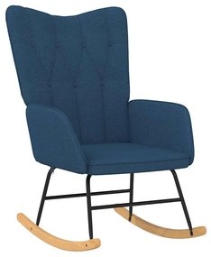327615 vidaXL Scaun balansoar, albastru, material textil
