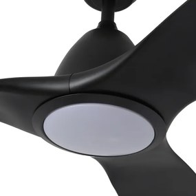 ZEVENTI - Ventilator de tavan URBINO LED, 20W/230V, Wi-Fi Tuya, negru + telecomandă