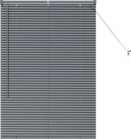 vidaXL Jaluzele venetiene Manual Gri închis 130 x 90 cm Aluminiu