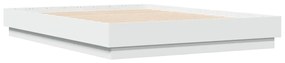 3209877 vidaXL Cadru de pat, alb ,135x190 cm, lemn prelucrat