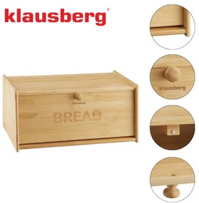 Cutie pentru pâine din bambus, 39.5×24.5×18 cm, Klausberg KB-7933