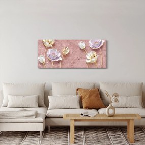 Tablou cu flori (120x50 cm)