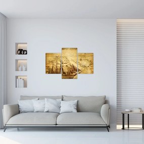 Tablou - Harta veche (90x60 cm)