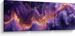 Tablou - Nebuloasa purpurie (cu ceas) (90x30 cm)