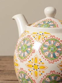 Ceainic din ceramica, pictat manual, Bohemian