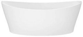 Cada baie freestanding ovala, compozit, 160 x 71 cm, Foglia Wave