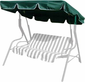 Copertină pentru balansoar Happy Green Stripy
