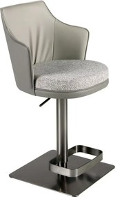 Scaun de bar pivotant cu inaltime reglabila Stool gri