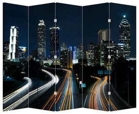 Paravan - Metropola nocturnă (210x170 cm)