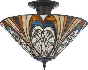 Endon 111905 - Lustru aplicat Tiffany HECTOR 3xE27/10W/230V, diametru 40 cm