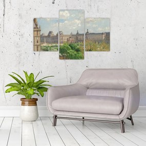 Tablou - Camille Pissarro, Place du Carrousel, Paris, reproducere (90x60 cm)