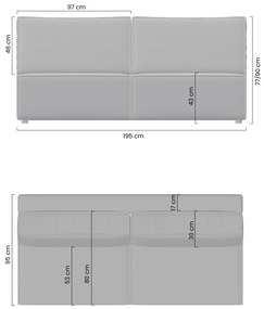 Canapea extensibilă Solvero - plus bej deschis Tilia 01