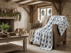 Patura cocolino ICY FLAKES, alba Dimensiune: 200 x 220 cm