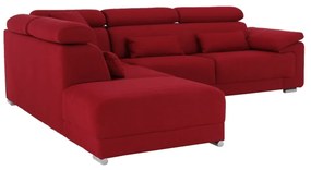 Colţar, textil vişiniu, stânga, CAILA