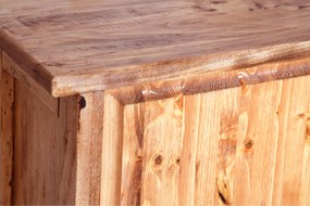 Vitrina mica, L68 25 H98 cm, natur antic, lemn masiv