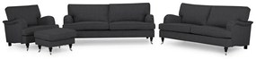 Set mobilier tapițat Bloomington A129Tapiterie, Picioare: Lemn, Role, Metal