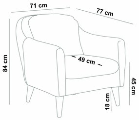 Set Canapea si Fotoliu, Lemn Solid, Sofia, 2 Piese, Gri Antracit