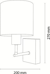 Brilagi - Aplică de perete BOBO WOOD 1xE27/25W/230V stejar/negru/alb/cu ursuleți