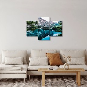 Tablou - Lac în Alpi (90x60 cm)