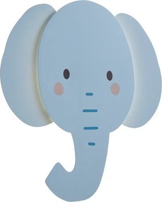 Lampă de perete pentru copii albastră, incl. LED, cu 3 trepte de intensitate luminoasă - Ellie the Elephant