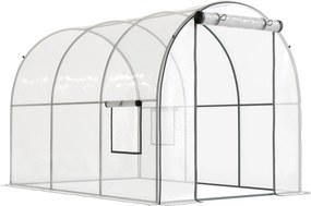Outsunny Sera 3 x 2 x 2m cu Usa Rulanta si Fereastra, Transparent | Aosom Romania