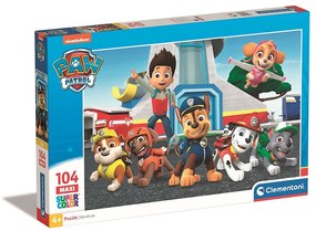 Patrula Cățelușilor Base Puzzle maxi Clementoni cu 104 piese