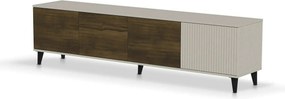 Comoda TV RANDOM 2 RTV-3, casmir/nuc/negru, PAL furniruit, 200x40x52 c