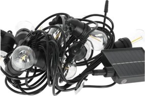 Ghirlandă solară cu LED reglabilă STARLIGHT NEO 20xE27/3,7V 2700K IP54 1200 mAh 11,5m + telecomandă