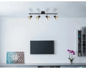 Spot Globo 57917-4G MASON 4xGU10/25W/230V negru/auriu